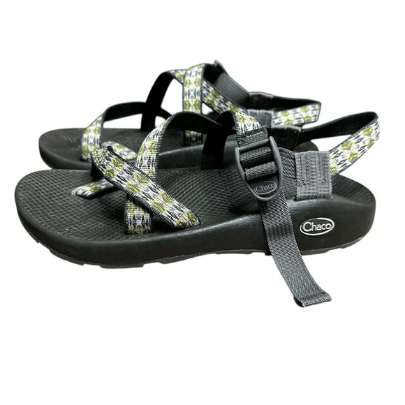 Chaco | Shoes | Chaco Green Gray Classic Strap Slip On Water  display picture 1
